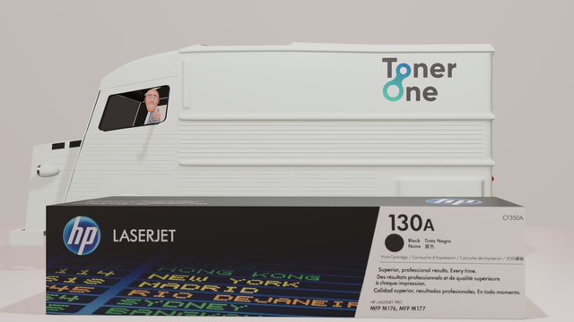Genuine HP 130A Standard Laserjet Toner Cartridges-CF350A - Black