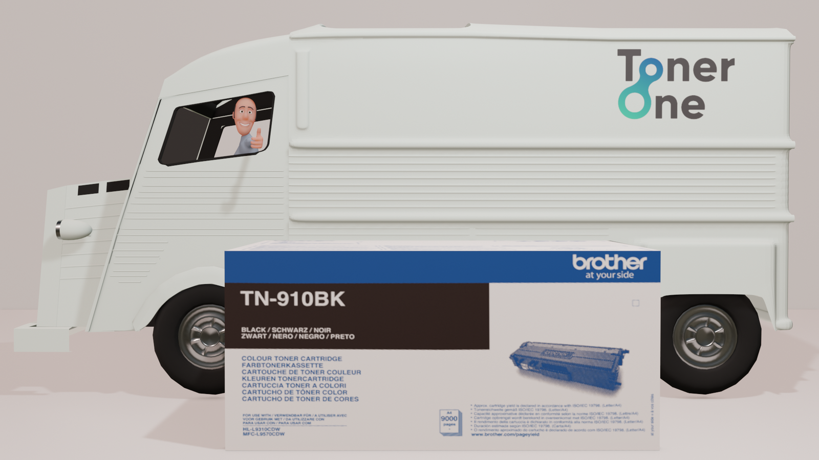 Genuine Extra High Capacity Brother TN-910BK Toner Cartridge - Black
