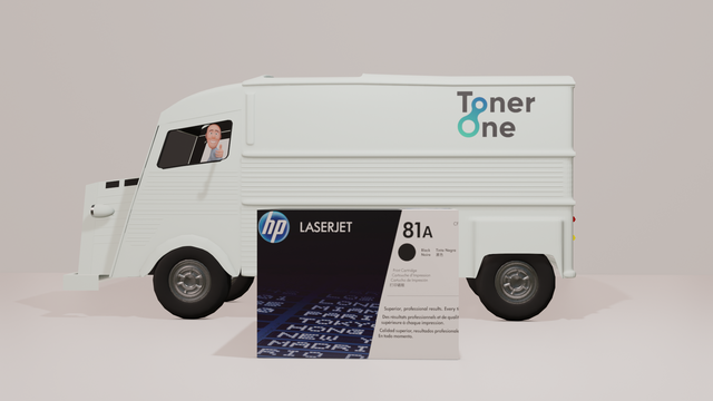 Genuine HP 81A Standard Capacity Black Toner Cartridge - CF281A