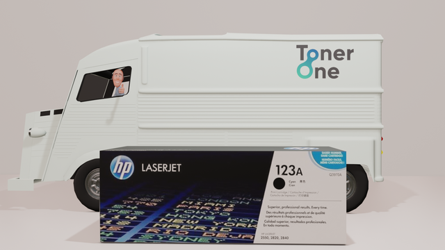 Genuine HP Low Capacity 123A Laserjet Toner cartridge - Q3970A - Black