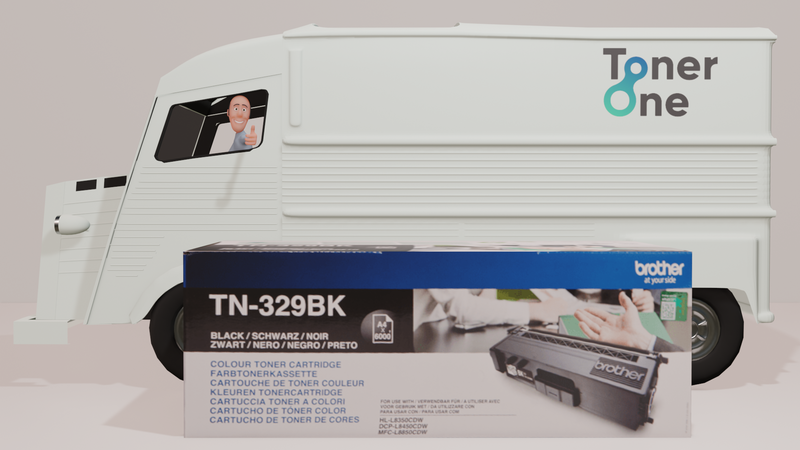 Genuine Extra High Capacity Brother TN-329BK Toner Cartridge - Black