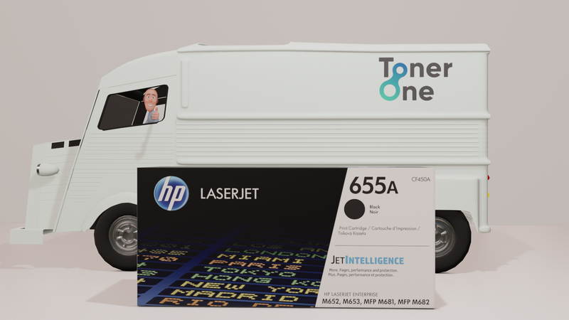 Genuine HP 655A Standard Laserjet Toner Cartridges - CF450A - Black