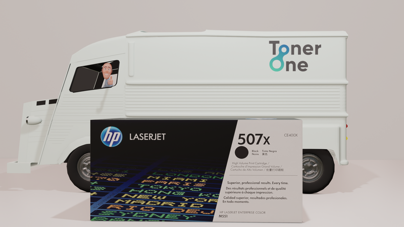 Genuine HP 507A|507X Standard and High Capacity Laserjet Toner Cartridges - CE400A - CE400X - Black