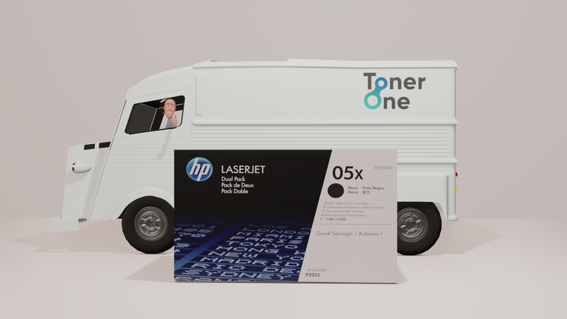 Genuine HP 05A|05X Standard and High Capacity | Dual Pack Black Toner Cartridges