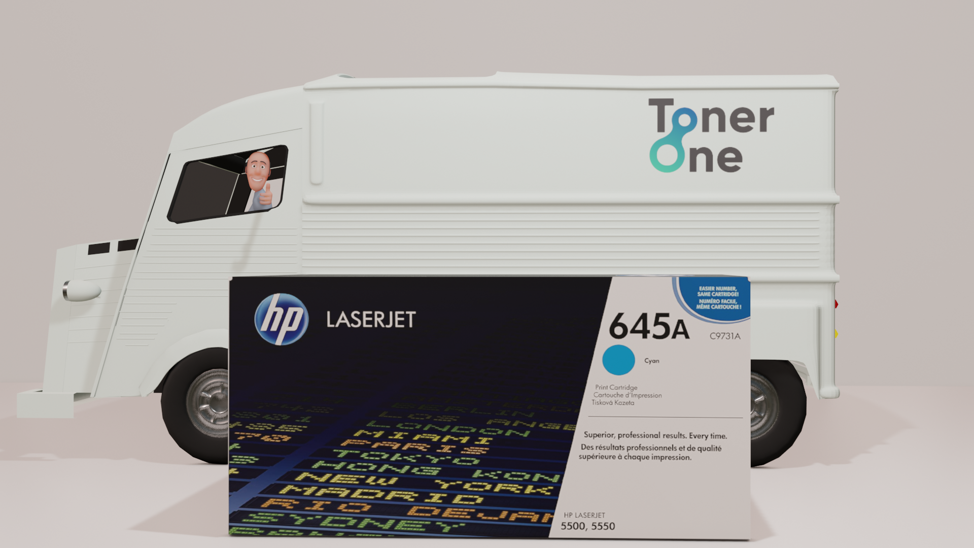 HP 645A Standard Laserjet Toner Cartridge - C9731A - Cyan