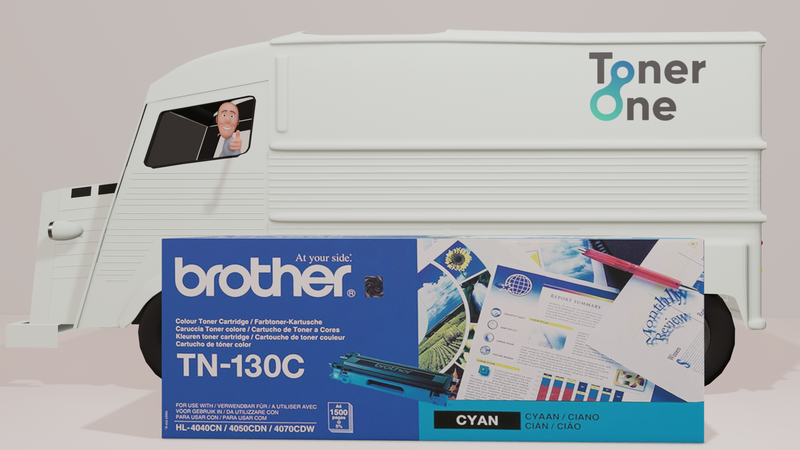 Genuine Brother TN-130C Standard Capacity Toner Cartridge - Cyan
