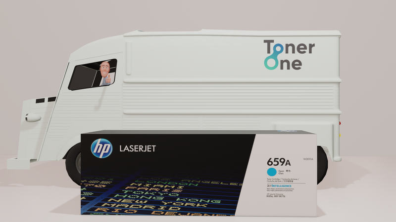 Genuine HP 659A|659X Standard and High Capacity Laserjet Toner Cartridges - W2011A - W2011X - Cyan