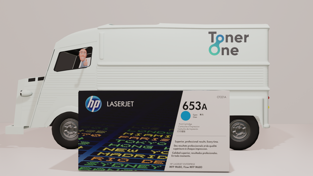 Genuine HP 653A Standard Capacity Laserjet Toner Cartridge - CF321A - Cyan