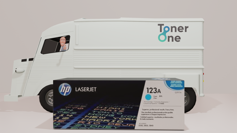Genuine HP Low Capacity 123A Laserjet Toner cartridge - Q3971A - Cyan