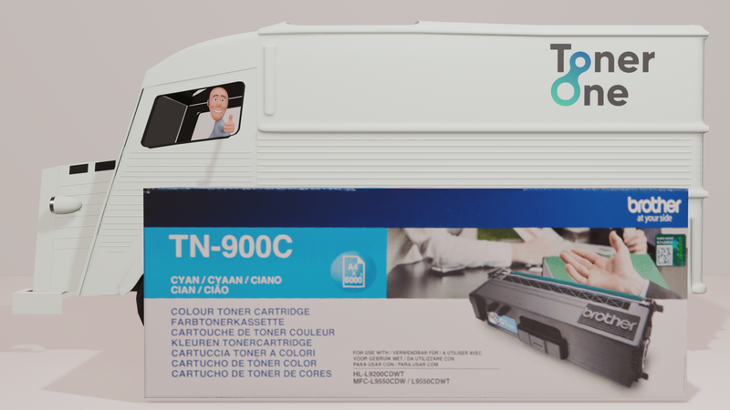 Genuine Brother TN-900C Standard Capacity Toner Cartridge - Cyan