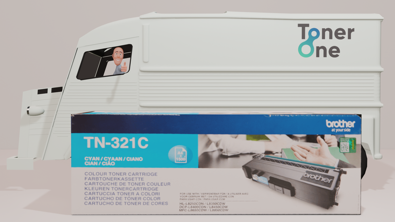 Genuine Brother TN-321C Toner Cartridge - Cyan