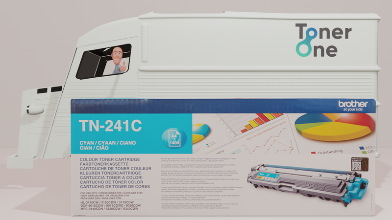 Genuine Brother TN-241C Standard Capacity Toner Cartridge - Cyan