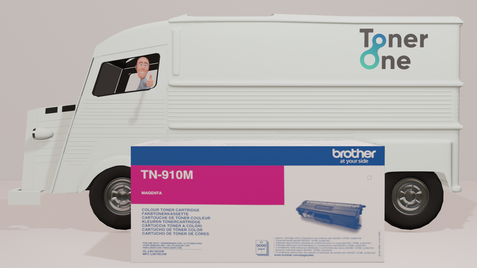 Genuine Extra High Capacity Brother TN-910M Toner Cartridge - Magenta