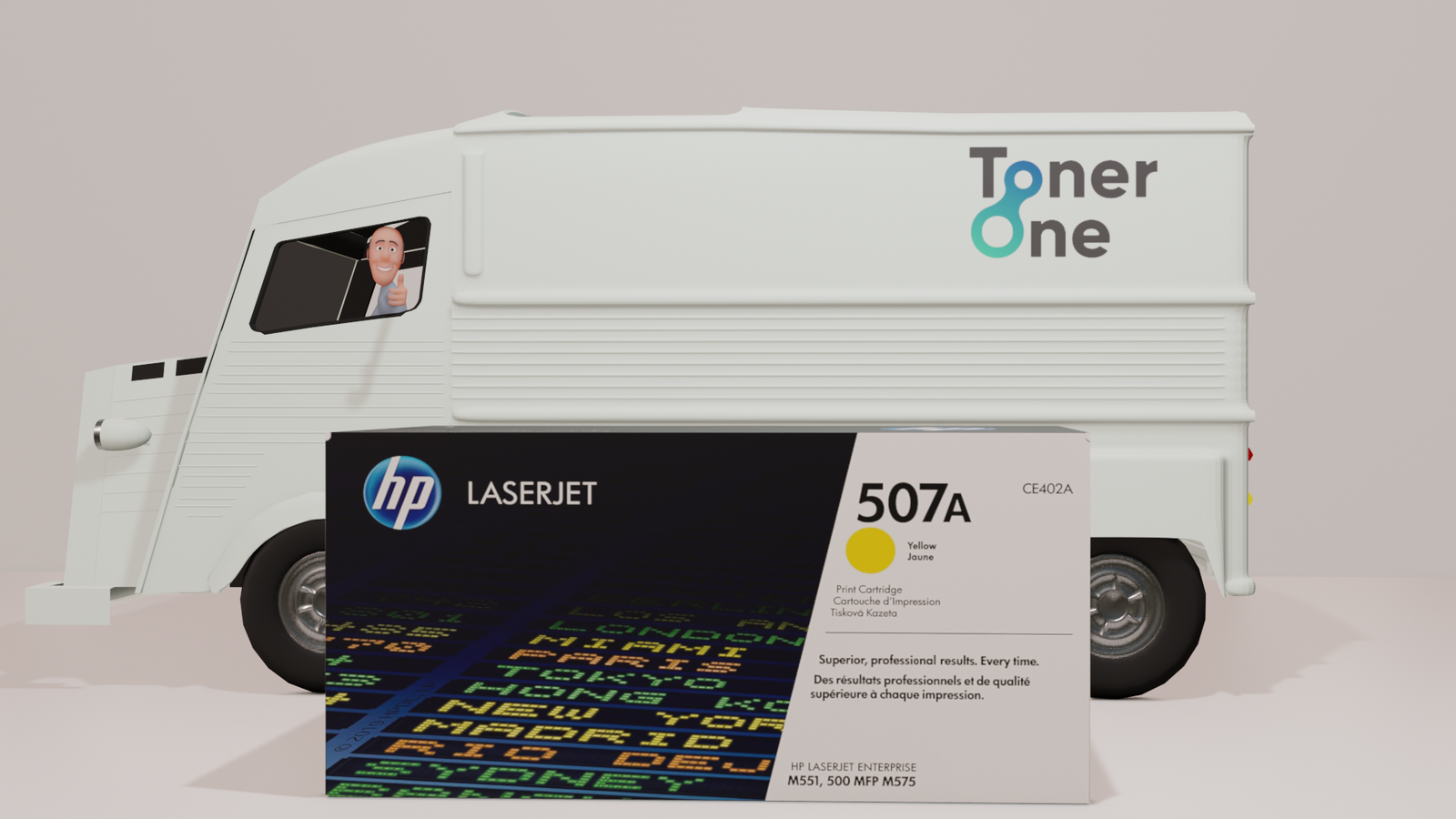 Genuine HP 507A Standard Capacity Laserjet Toner Cartridge - CE402A - Yellow