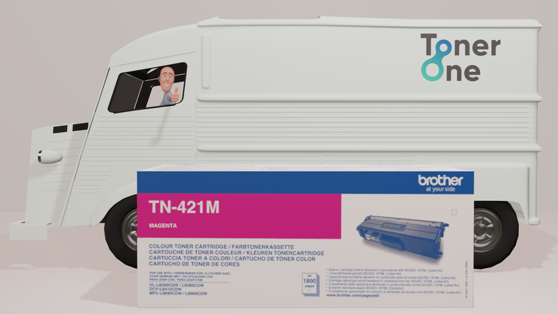 Genuine Brother TN-421M Standard Capacity Toner Cartridge - Magenta