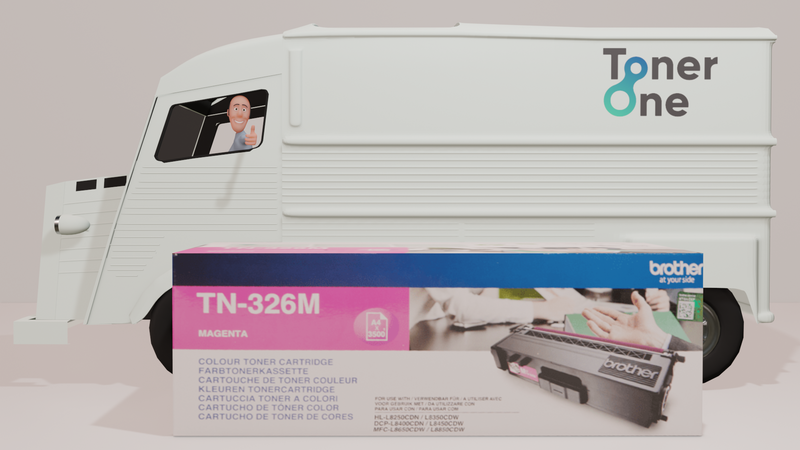 Genuine High Capacity Brother TN-326M Toner Cartridge - Magenta