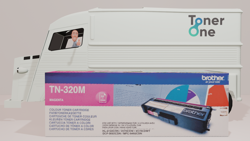 Genuine Brother TN-320M Toner Cartridge - Magenta