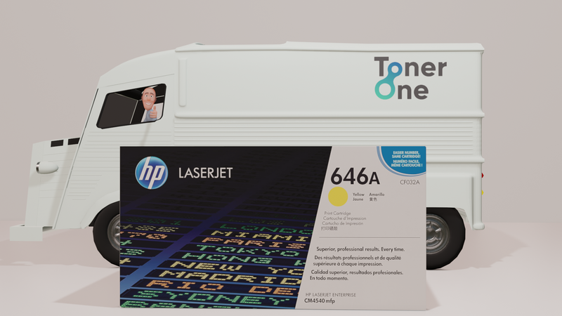 Genuine HP 646A Standard Laserjet Toner Cartridges - CF032A - Yellow