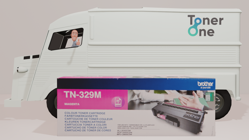 Genuine Extra High Capacity Brother TN-329M Toner Cartridge - Magenta