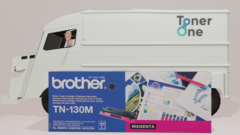 Genuine Brother TN-130M Standard Capacity Toner Cartridge - Magenta