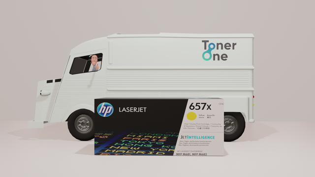 Genuine HP 657X High Capacity Toner Cartridges - CF472X - Yellow