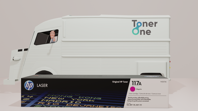 Genuine HP 117A Standard Laserjet Toner Cartridges - W2073A  -Magenta
