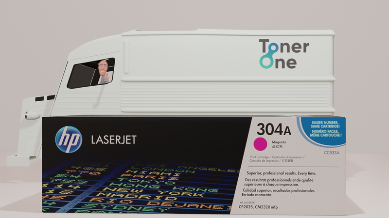 Genuine HP 304A Standard Laserjet Toner Cartridges - CC533A -Magenta