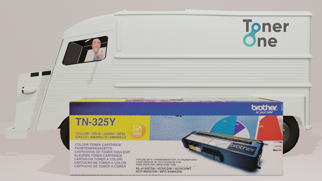 Genuine High Capacity Brother TN-325Y Toner Cartridge - Yellow
