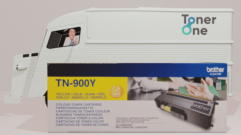 Genuine Brother TN-900Y Standard Capacity Toner Cartridge - Yellow