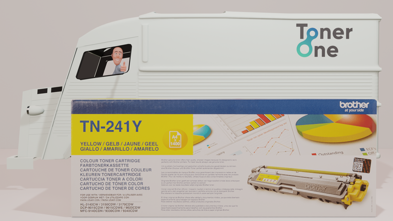 Genuine Brother TN-241Y Standard Capacity Toner Cartridge -Yellow