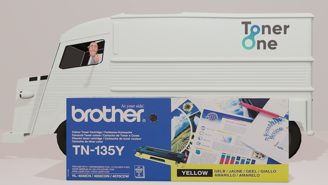 Genuine High Capacity Brother TN-135Y Toner Cartridge - Yellow