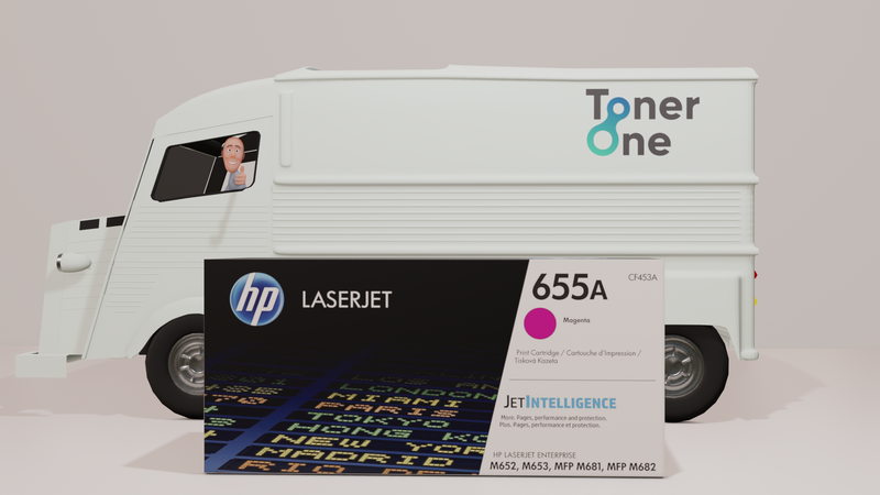 Genuine HP 655A Standard Laserjet Toner Cartridges - CF453A - Magenta