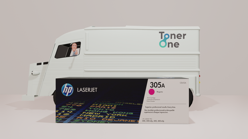 Genuine HP 305A Standard Capacity Laserjet  Toner Cartridges - CE413A - Magenta