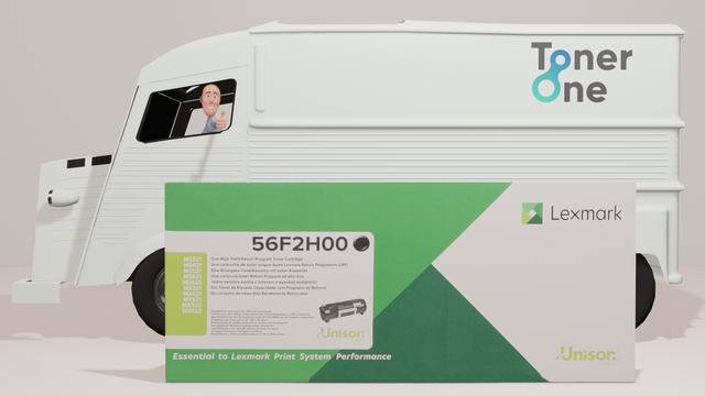 High Capacity Lexmark 56F2H00 Black Toner Cartridge (Return Program)