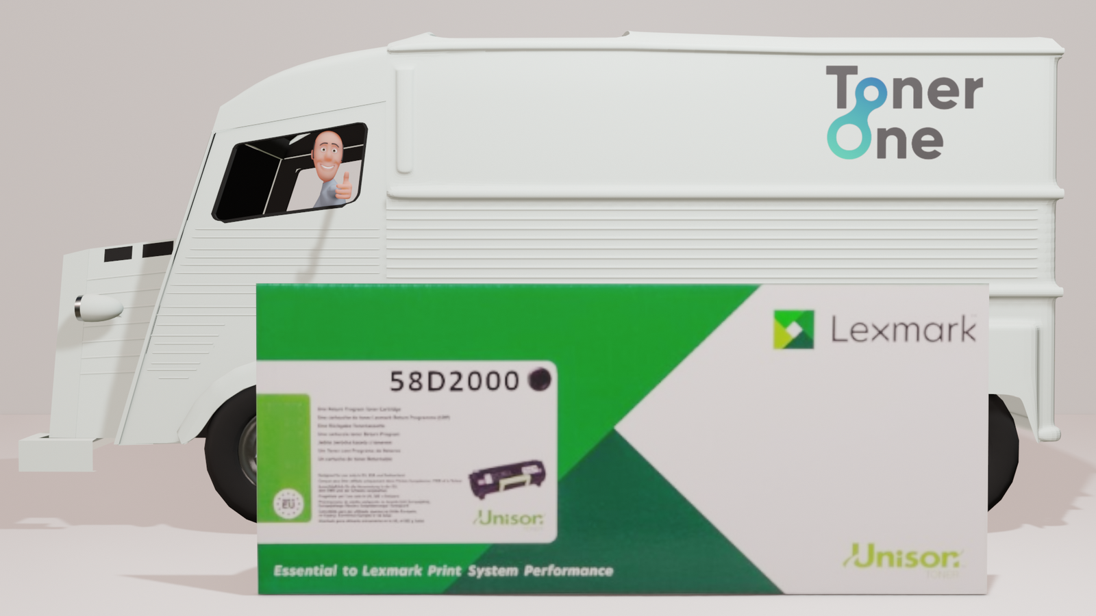 Lexmark 58D2000 Black Toner Cartridge (Return Program)