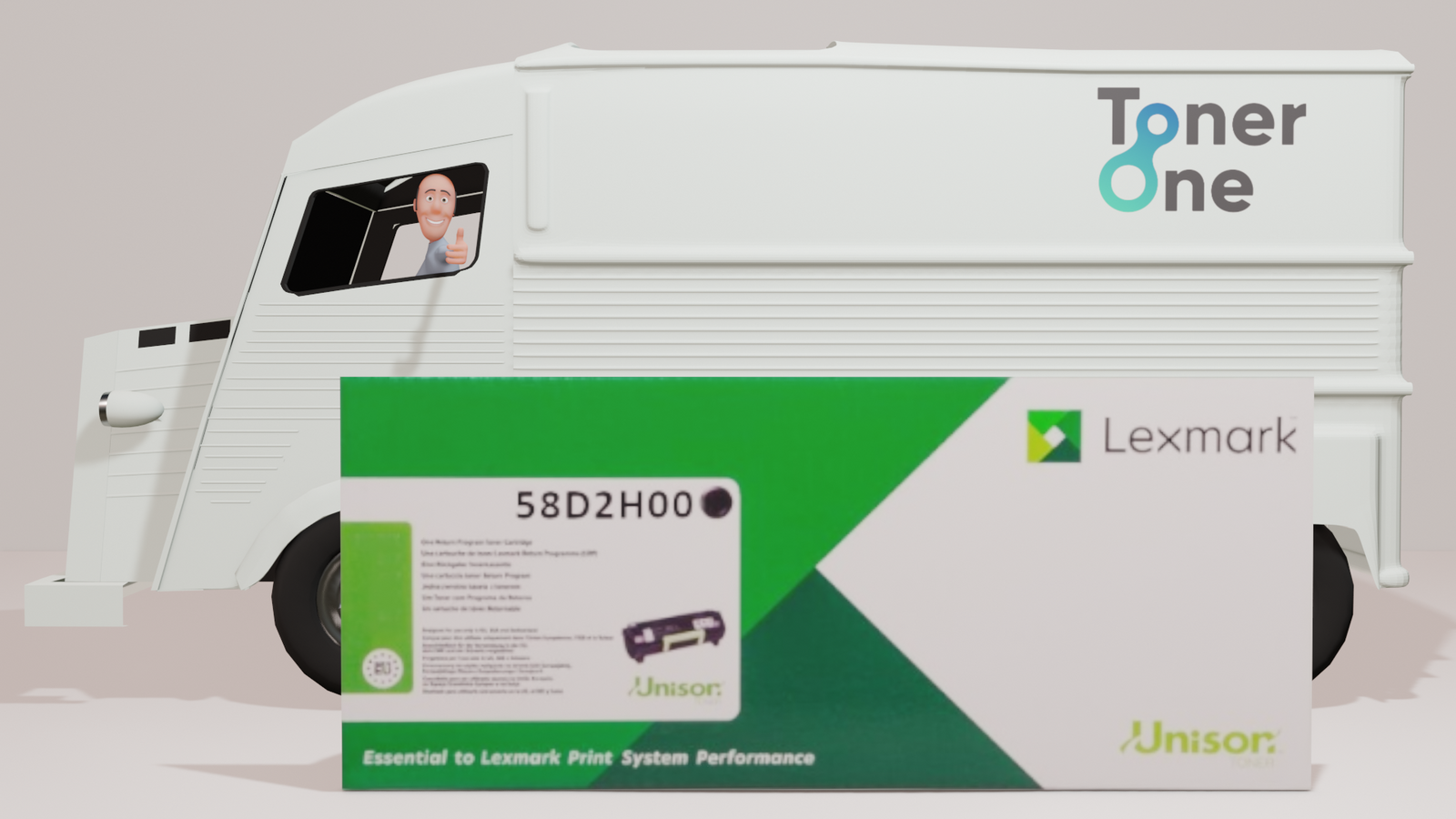High Capacity Lexmark 58D2H00 Black Toner Cartridge (Return Program)