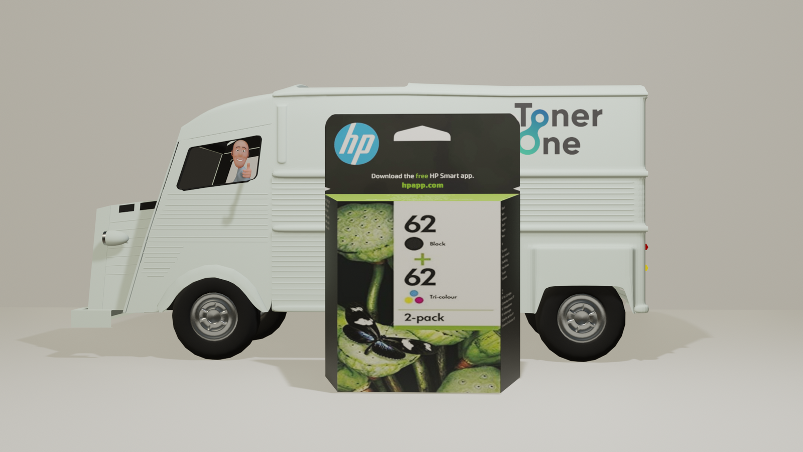 Genuine HP 62 Ink Cartridges Twin Pack -N9J71AE- Black & Tri-Colour