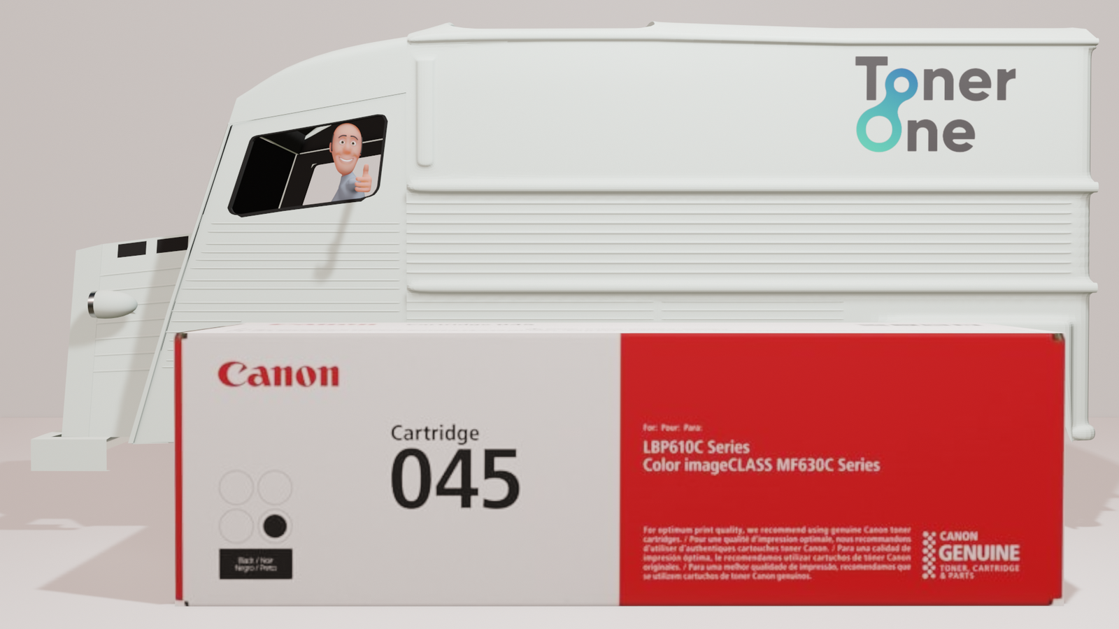 Genuine Canon 045B Standard Capacity Toner Cartridge - Black