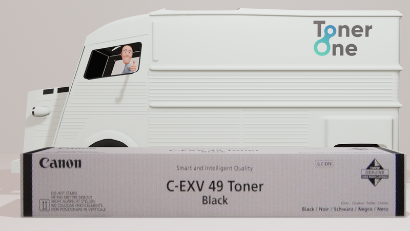 Genuine Canon C-EXV49B Toner Cartridge - Black