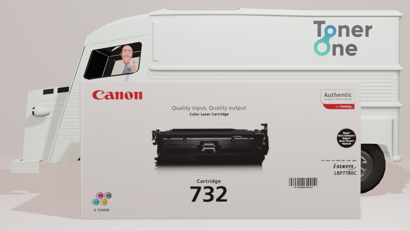 Genuine Canon 732B Standard Capacity Toner Cartridge - Black