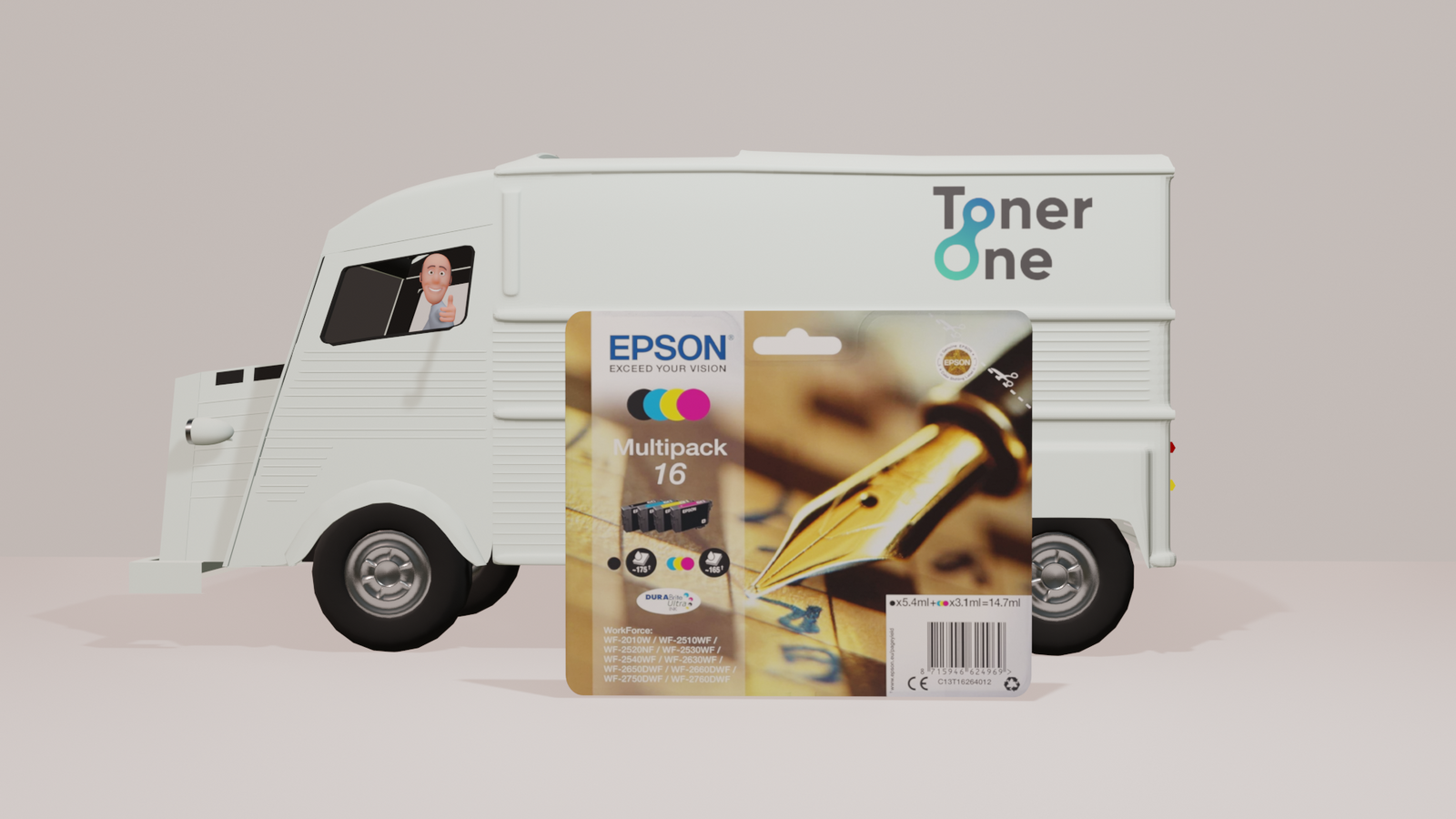 Genuine Epson 16 Multipack Ink Cartridges - C13T16264012