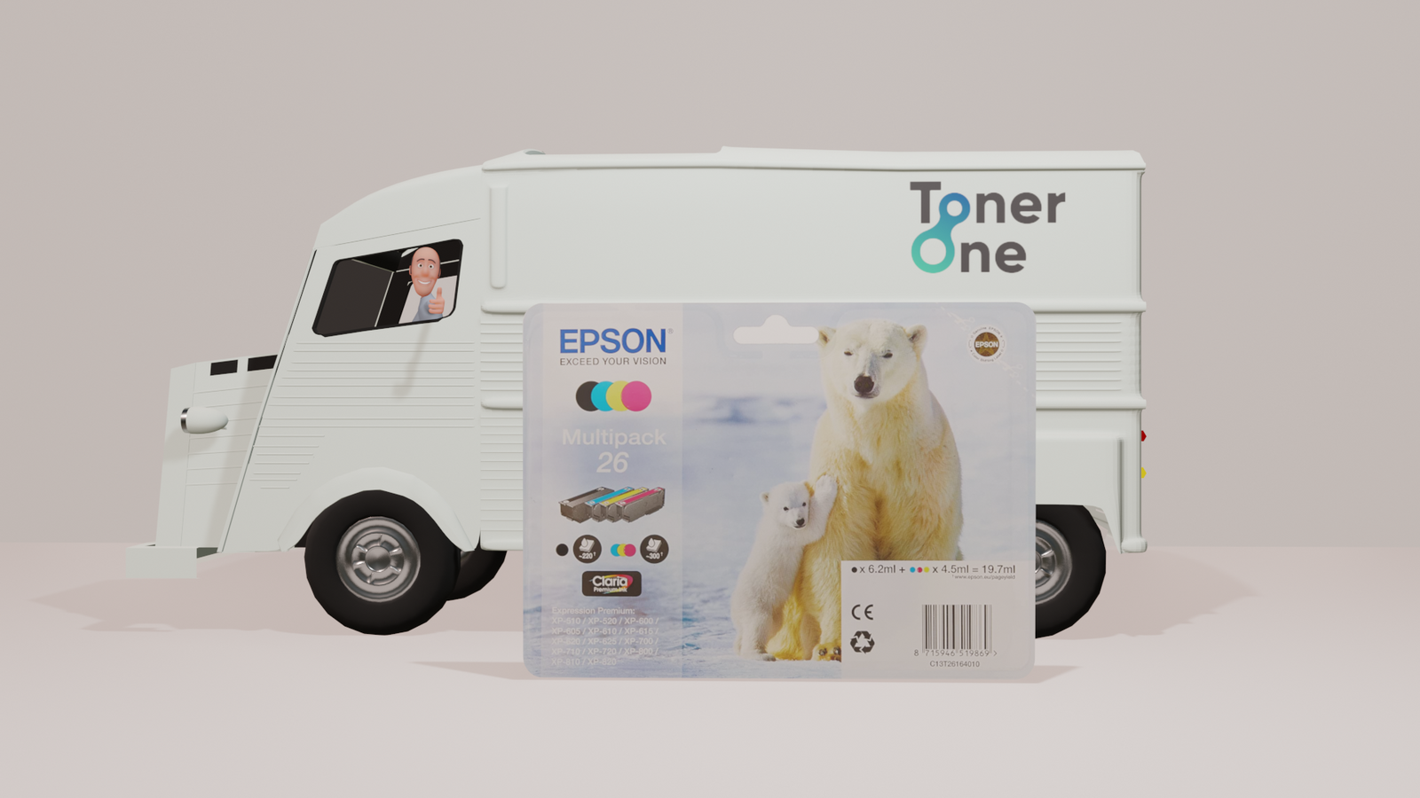 Genuine Epson 26 Multipack Ink Cartridge - C13T26164010