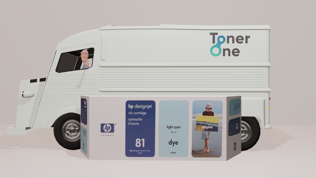 Genuine HP 81 Light Cyan Ink Cartridge | C4934A