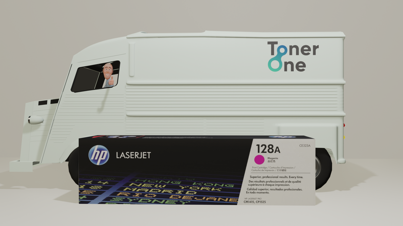 Genuine HP 128A Standard Laserjet Toner Cartridges -CE323A - Magenta