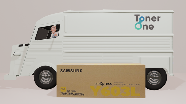 Genuine Samsung CLT-Y603L Toner Cartridge - Yellow