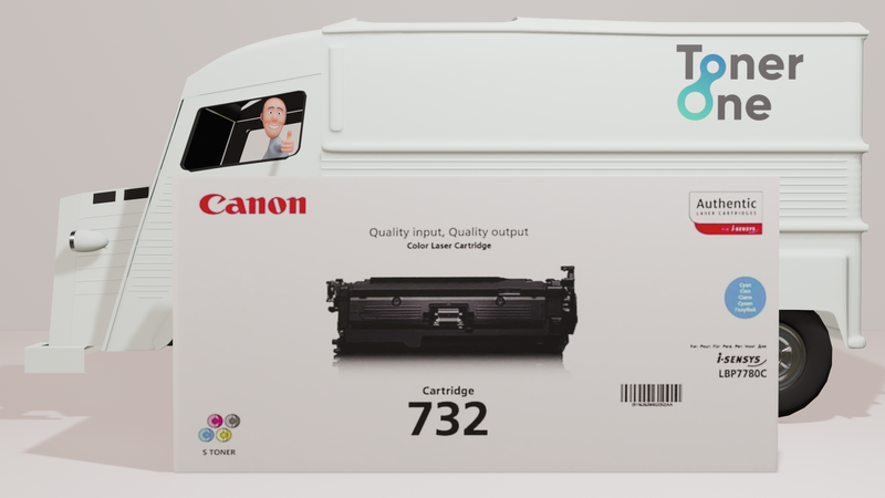 Genuine Canon 732C Standard Capacity Toner Cartridge - Cyan