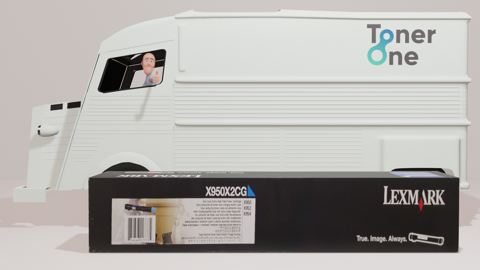 Genuine Lexmark X950X2CG Toner Cartridge - Cyan