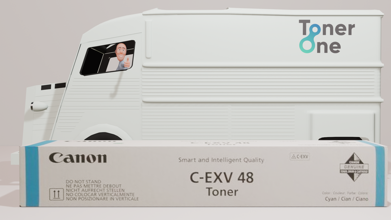 Genuine Canon C-EXV48C Toner Cartridge - Cyan