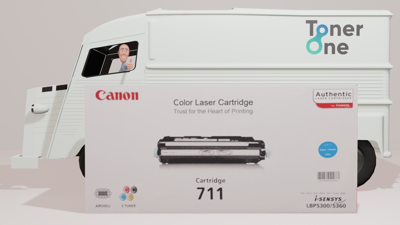 Genuine Original Canon 711C Toner Cartridge - Cyan