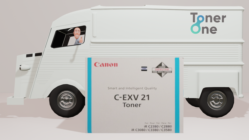 Genuine Canon C-EXV21C Toner Cartridge - Cyan
